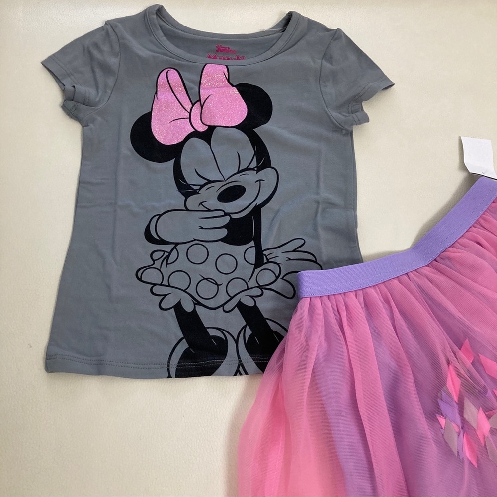 Disney Minnie Mouse Cute Tutu Skirt Set - Picture 5 of 6